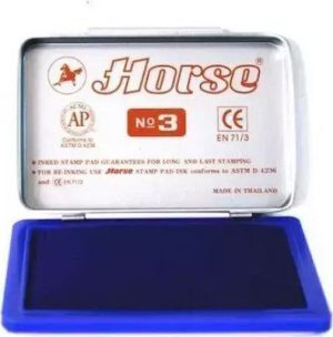 Horse Ταμπόν Σφραγίδος Νο3 5Χ8,5 cm ΔΙΑΦΟΡΑ ΧΡΩΜΑΤΑ