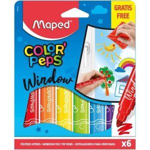 Μαρκαδόροι Maped Color’ Peps window 6 τεμαχια